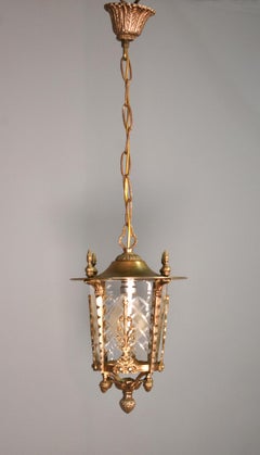 French Gilt Hall Lantern