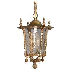 French Gilt Hall Lantern