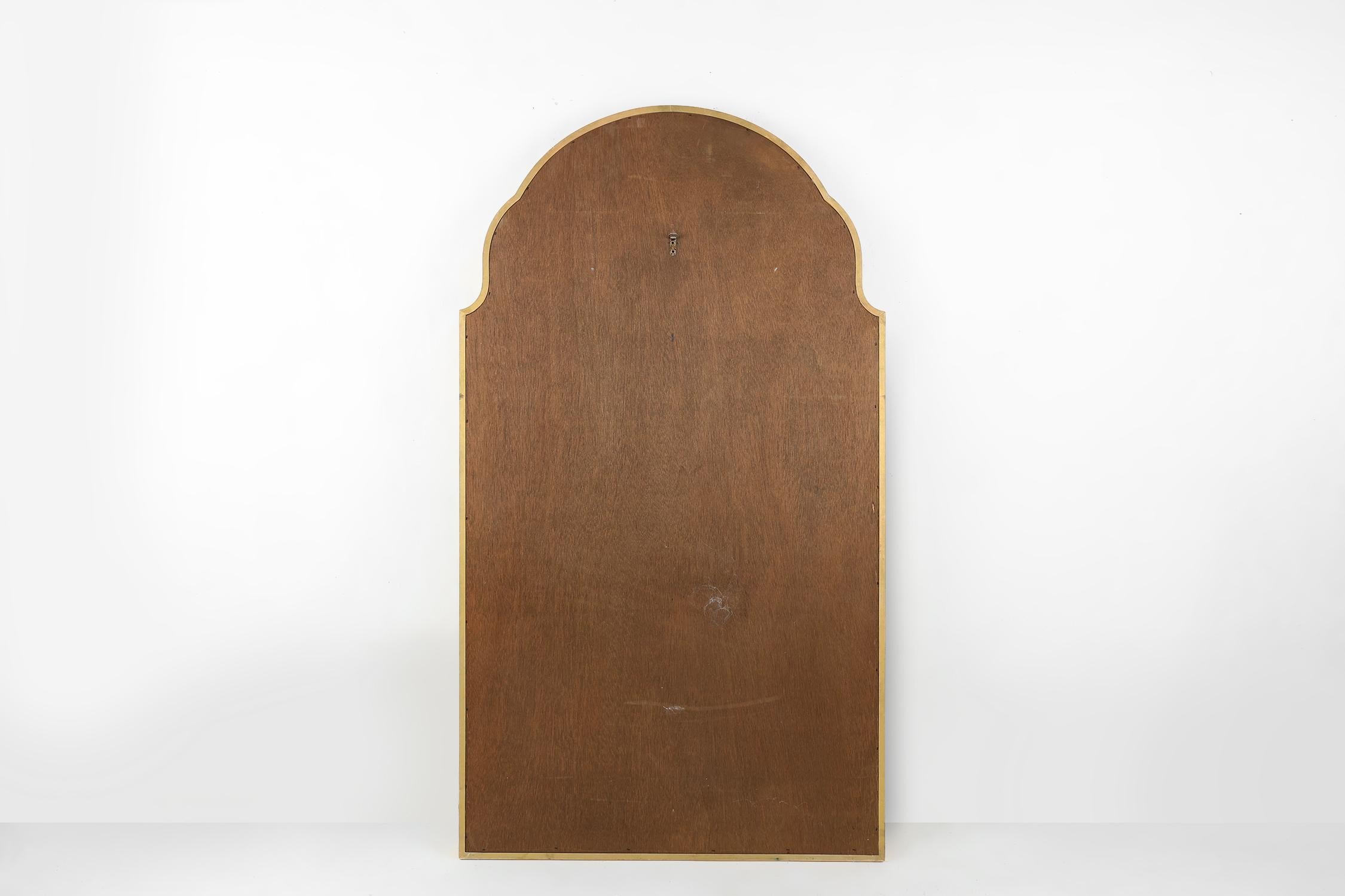 Miroir français de style Louis Philip décoré de verre miroir fumé en vente 4