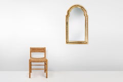 French gilt Louis Philip style mirror decorated with smoked mirror glass