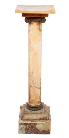 French Gilt Metal and Onyx Pedestal, 19th C.