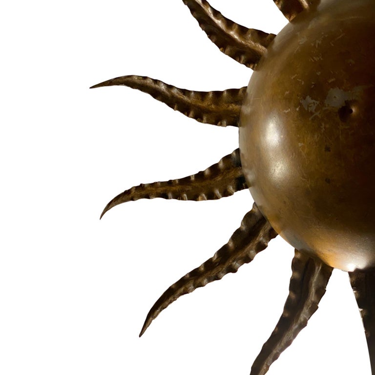 French Gilt Metal Light Fixture For Sale at 1stDibs