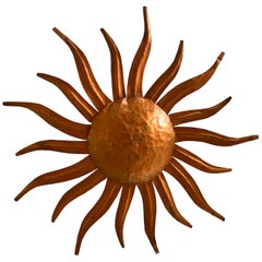 Antique French Gilt Metal Light Fixture