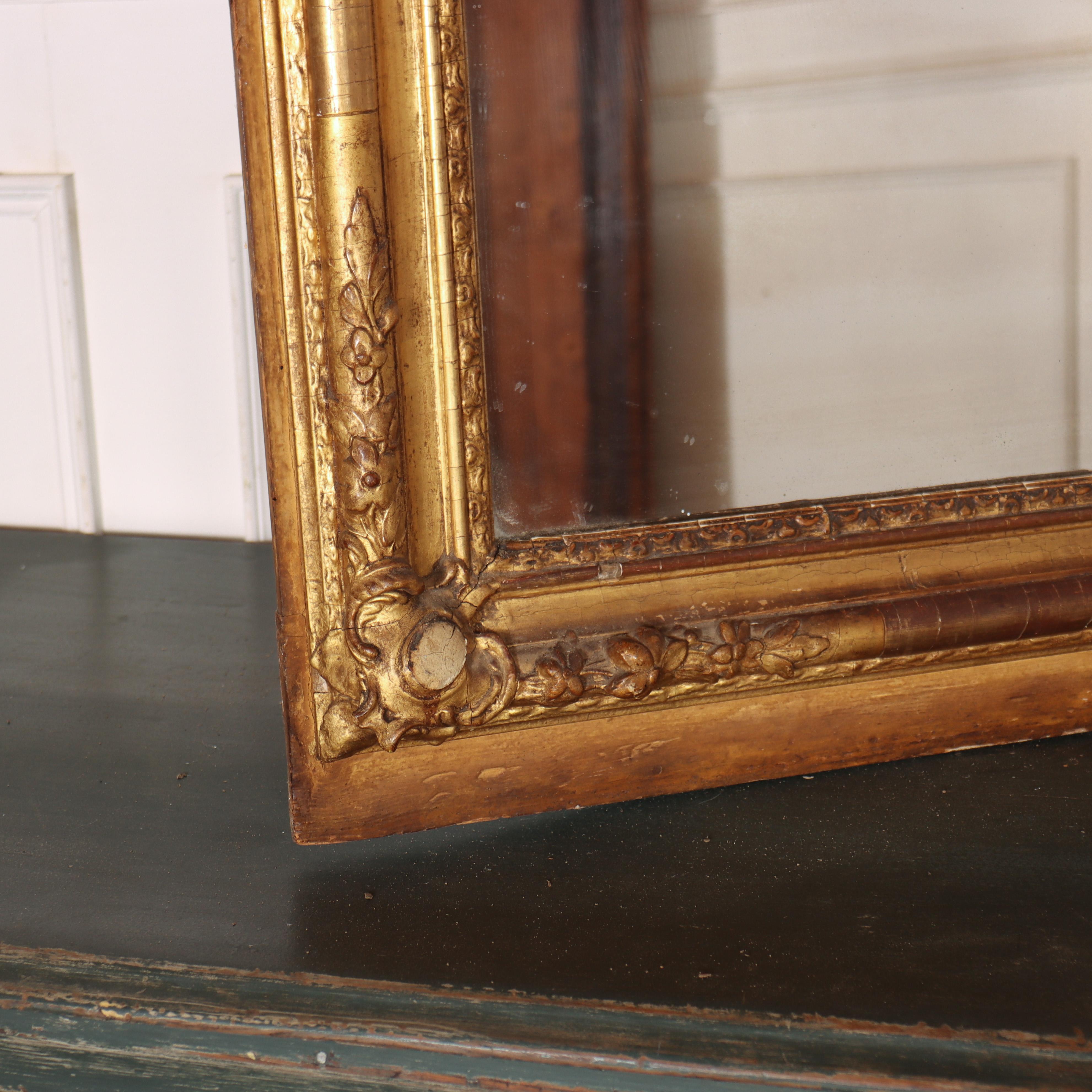Espejo dorado francés siglo XIX en venta