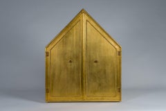 French Gilt Mirror with Doors