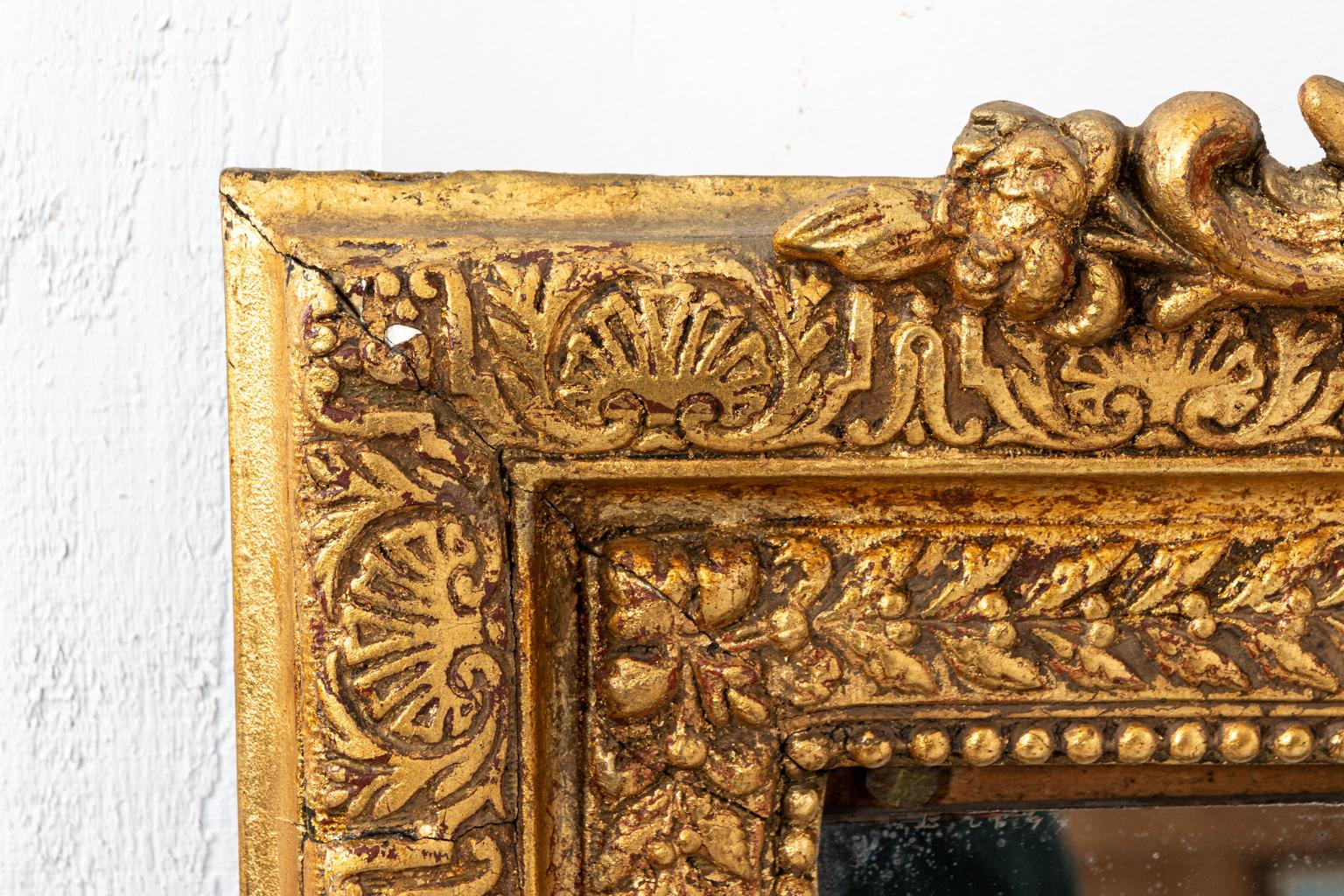 French Gilt Mirror with Venetian Panels 7