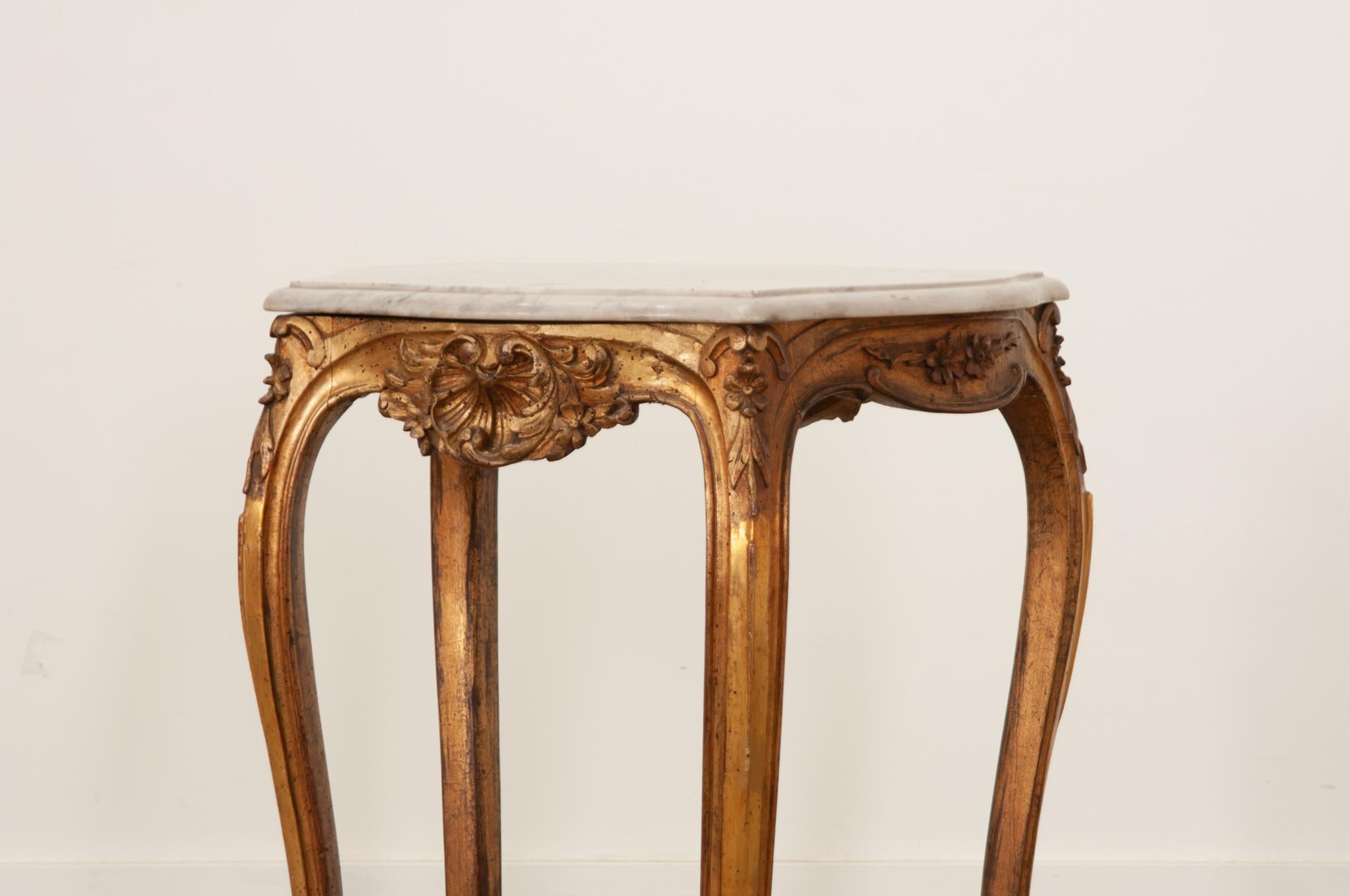French Gilt & Painted Louis XV Table For Sale 5