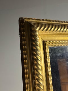French Gilt Ripple Frame mirror 187cm