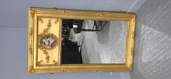 French Gilt Trumeau Mirror
