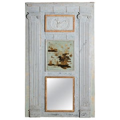 French Gilt Trumeau Mirror