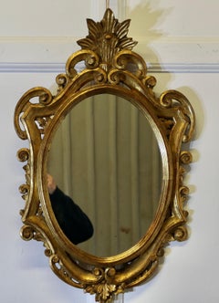 French Gilt Wall Mirror   This is a beautifully Decorative Gold Gesso Frame