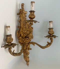 French Gilt Wall Sconce