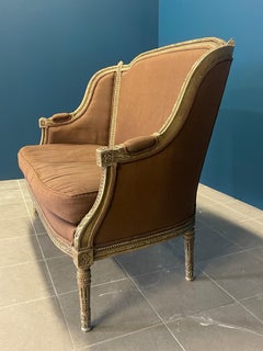 French Gilt Wood Louis XVI Settee - 1870