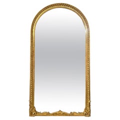 French Giltwood Arch Top Mirror