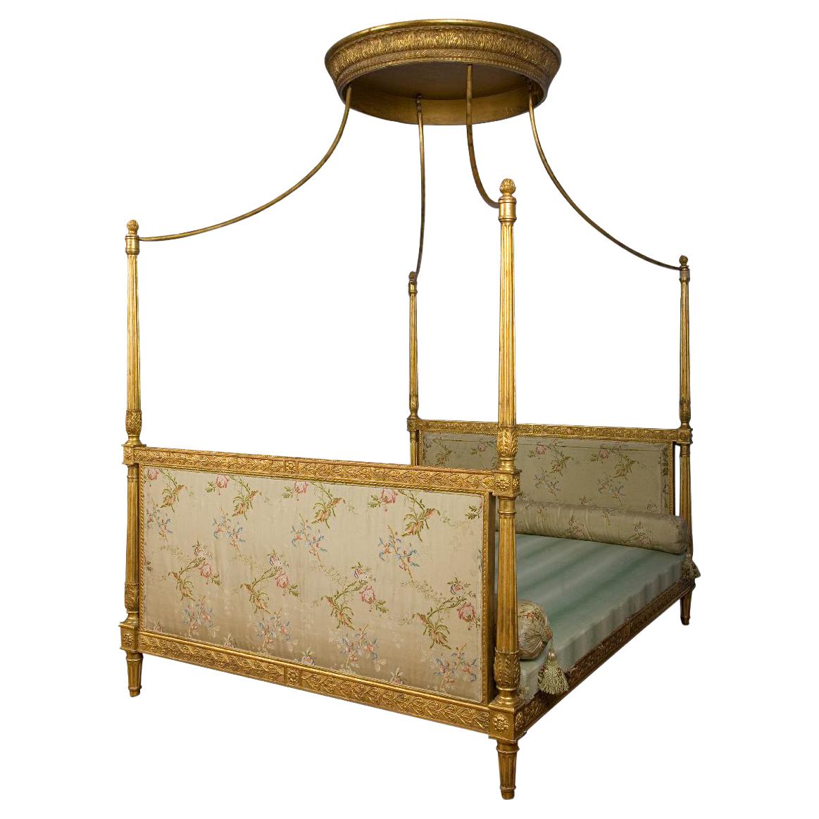 French Giltwood Bed