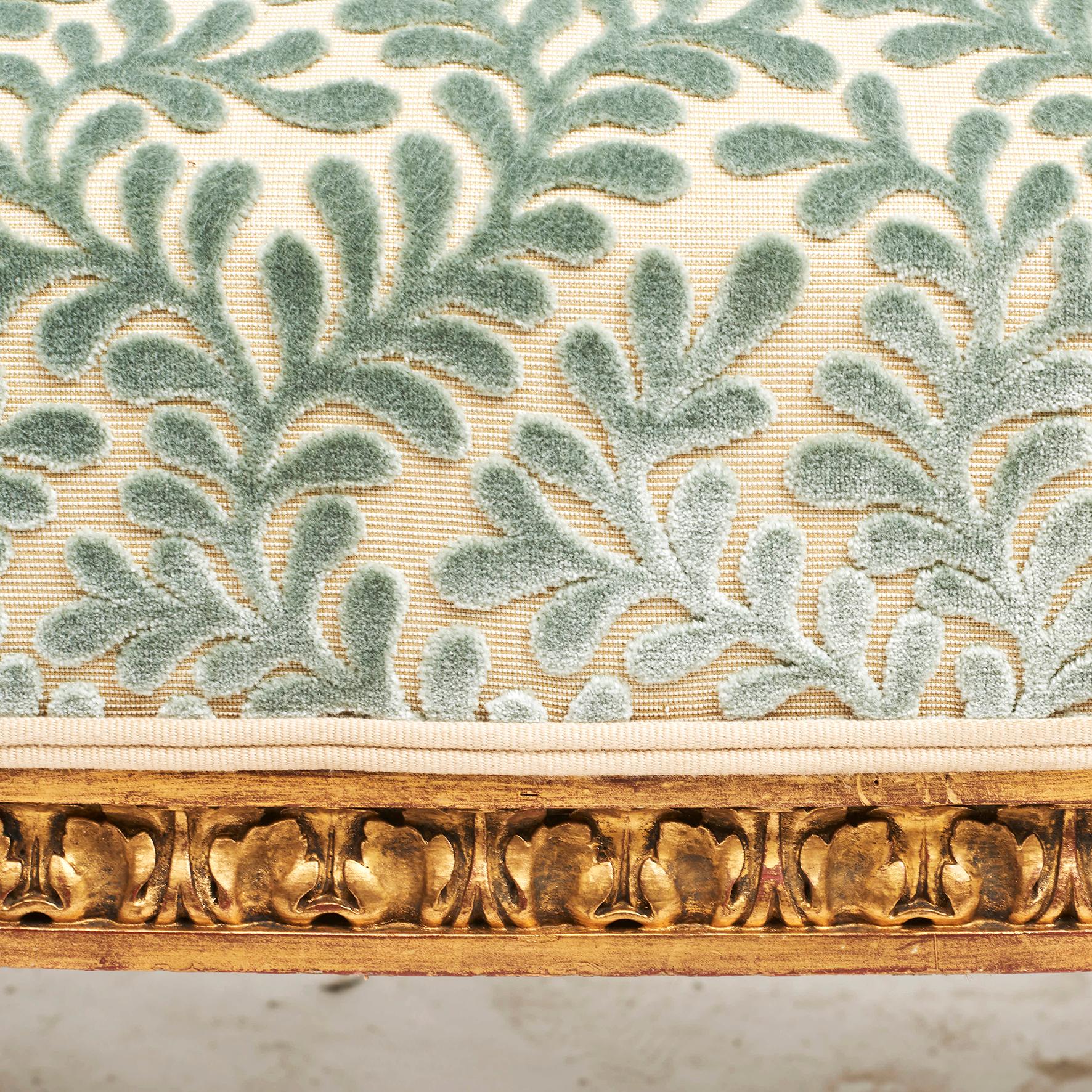 French Giltwood Canapé Sofa in Louis XVI Style, circa 1860 1