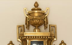 French Giltwood Cartel Clock by Defaud, Paris