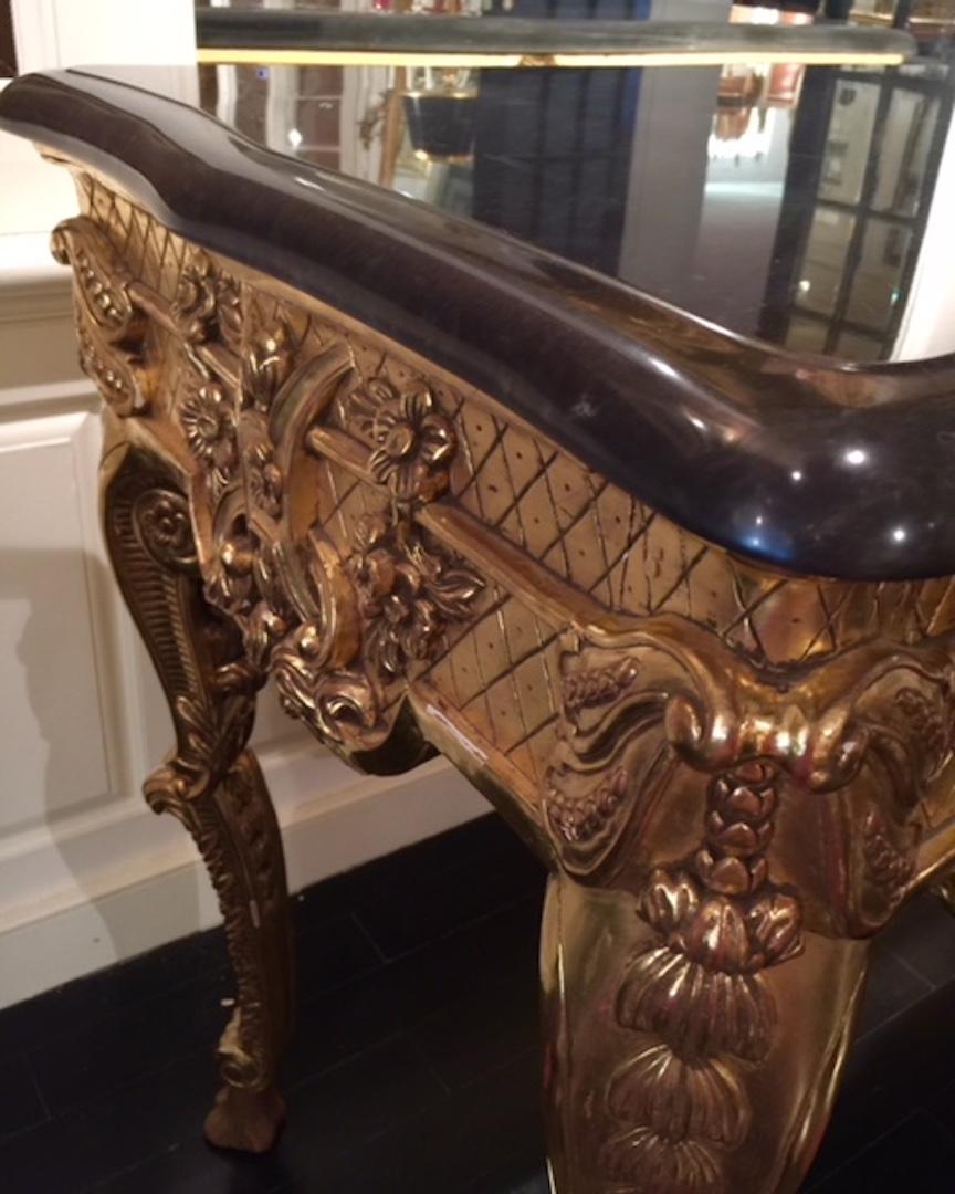 French Giltwood Center Table 