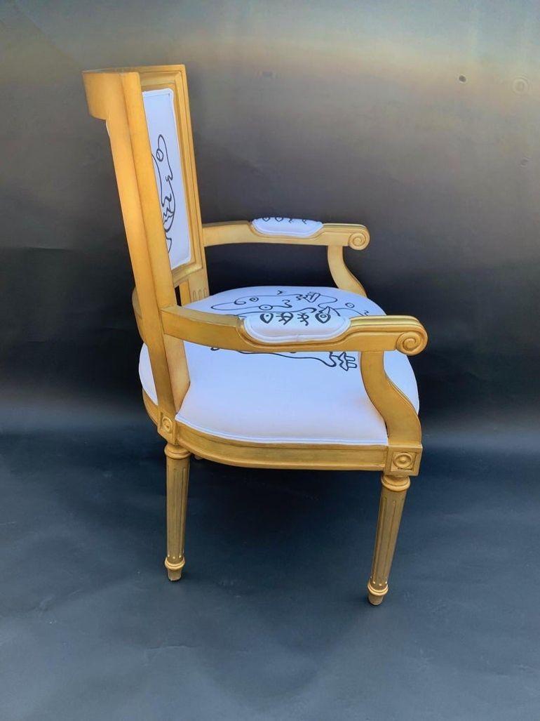 French Giltwood Chair von The Mac. (Vergoldetes Holz) im Angebot