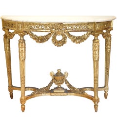 French Giltwood Console