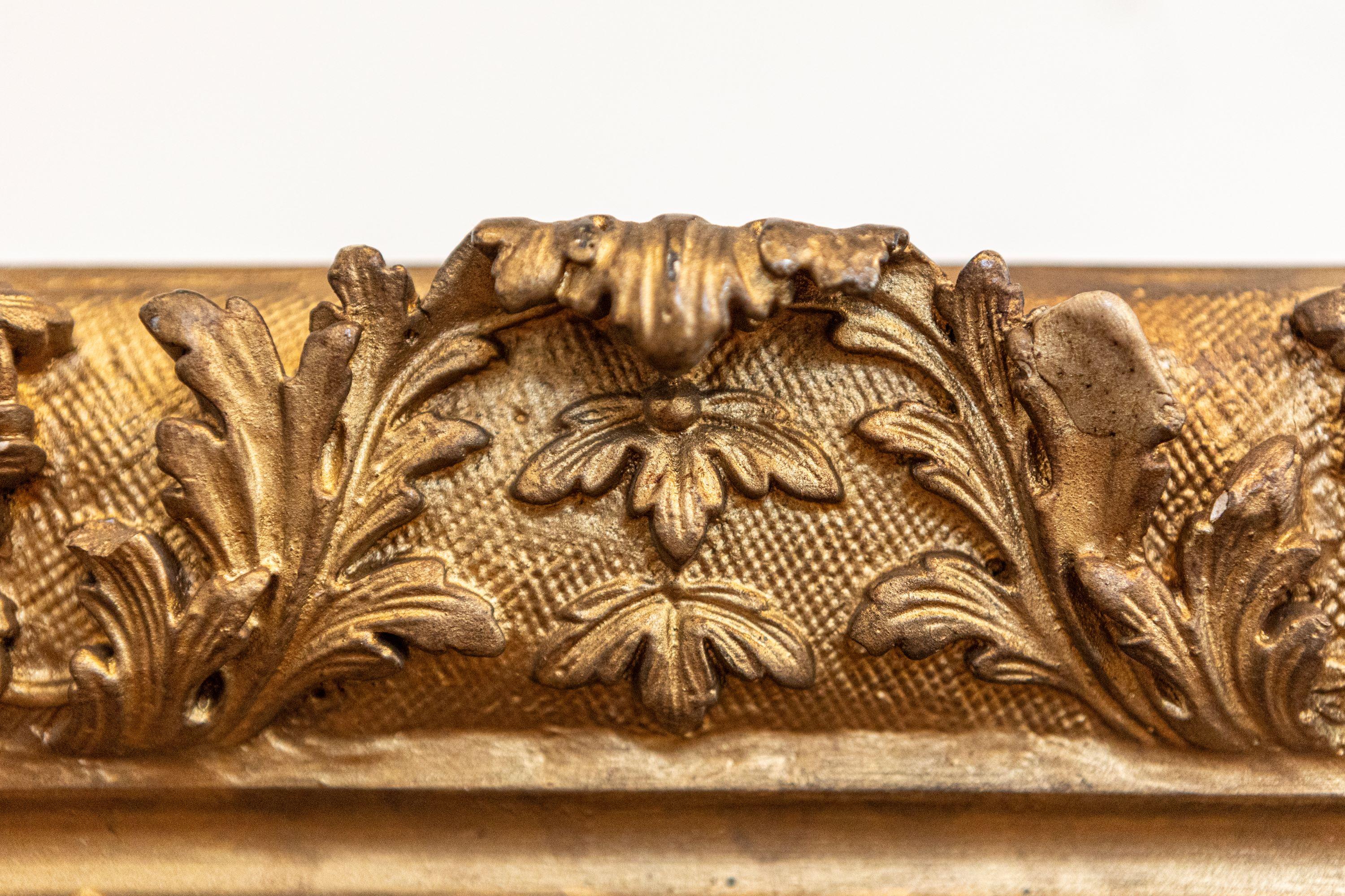 Huile sur toile du 19ème siècle encadrée de bois doré représentant des fruits en vente 3