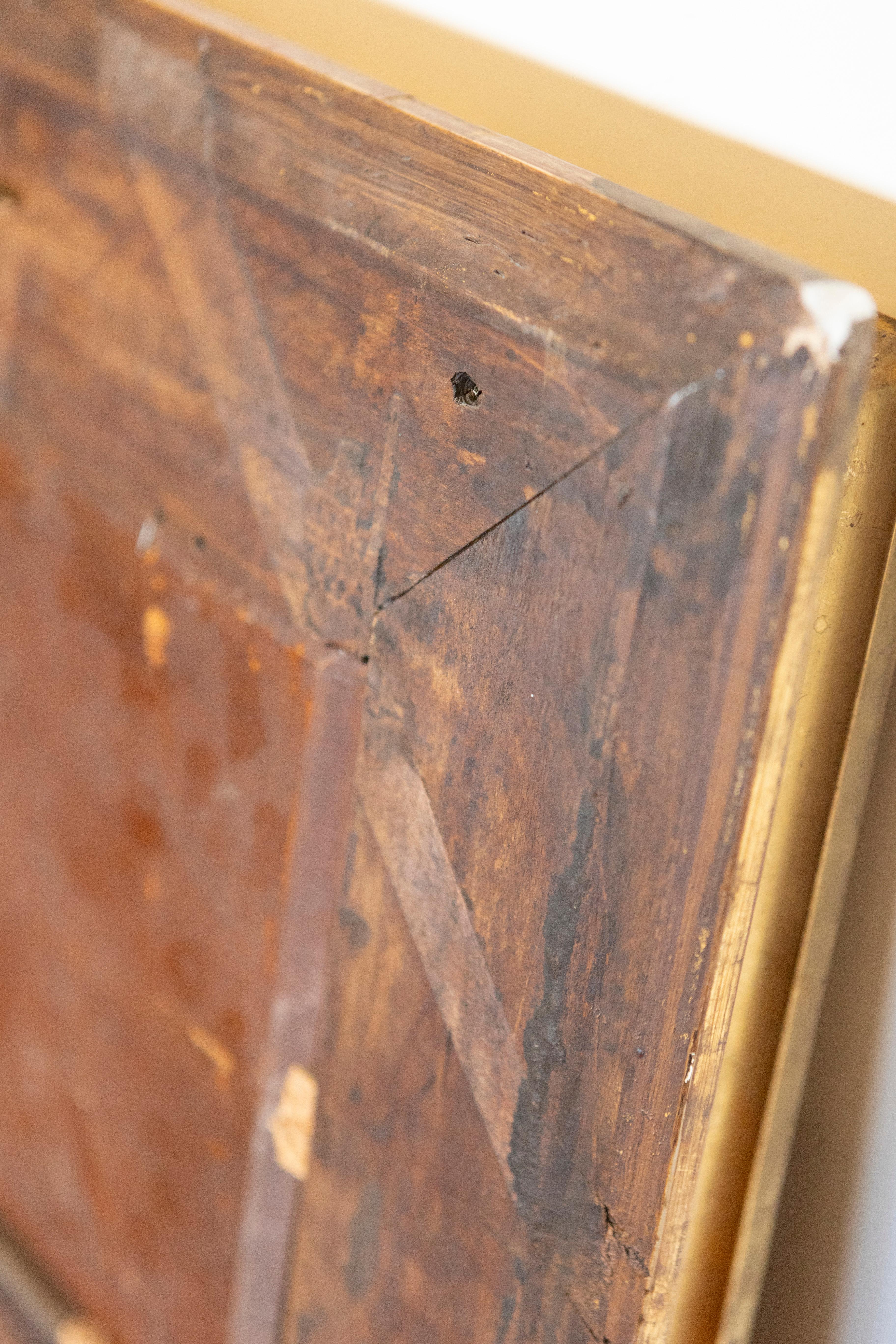 Quadro con cornice in legno dorato francese, olio su pannello con gattino firmato Jules Le Roy in vendita 3