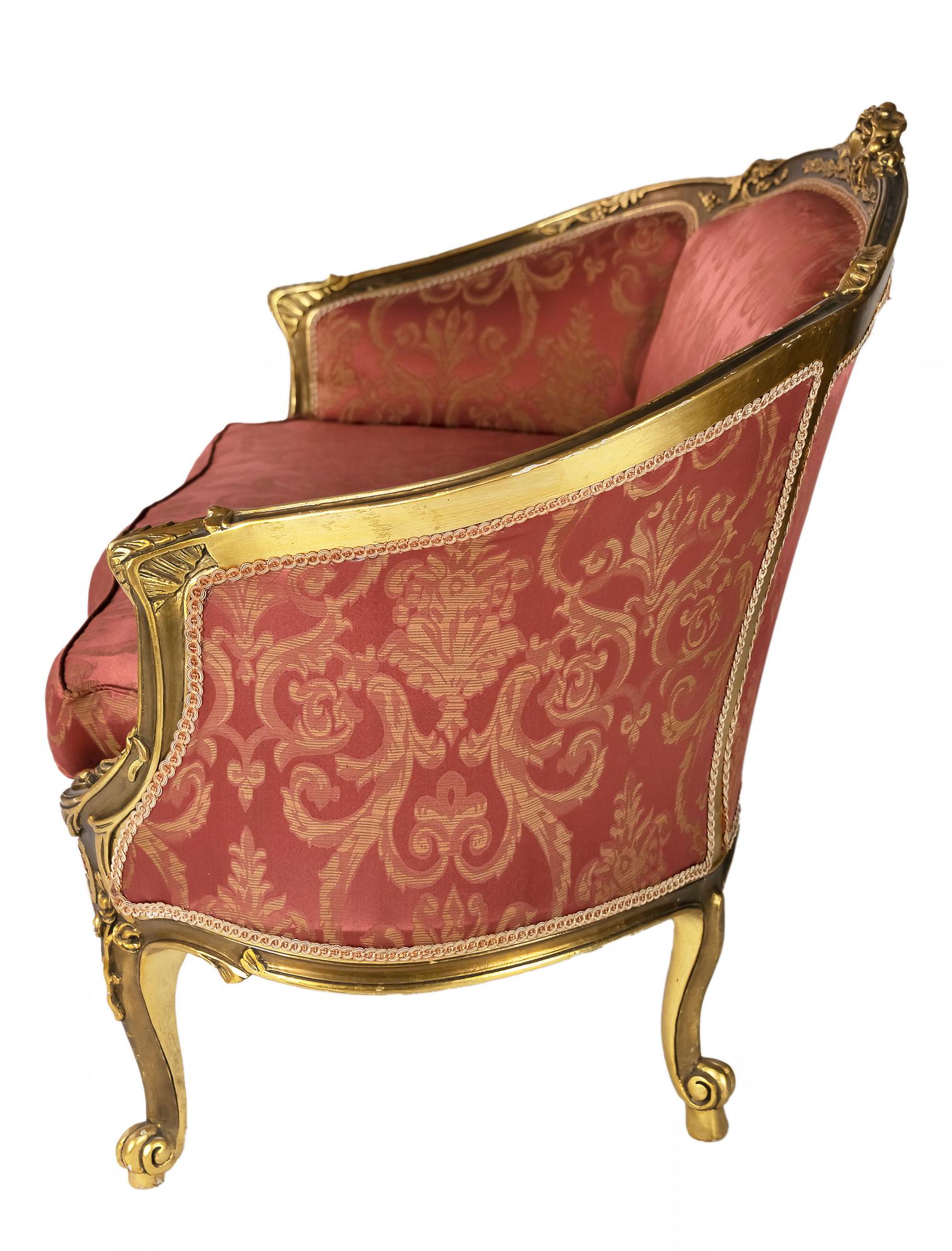 20ième siècle Canapé-lit en bois doré français en vente