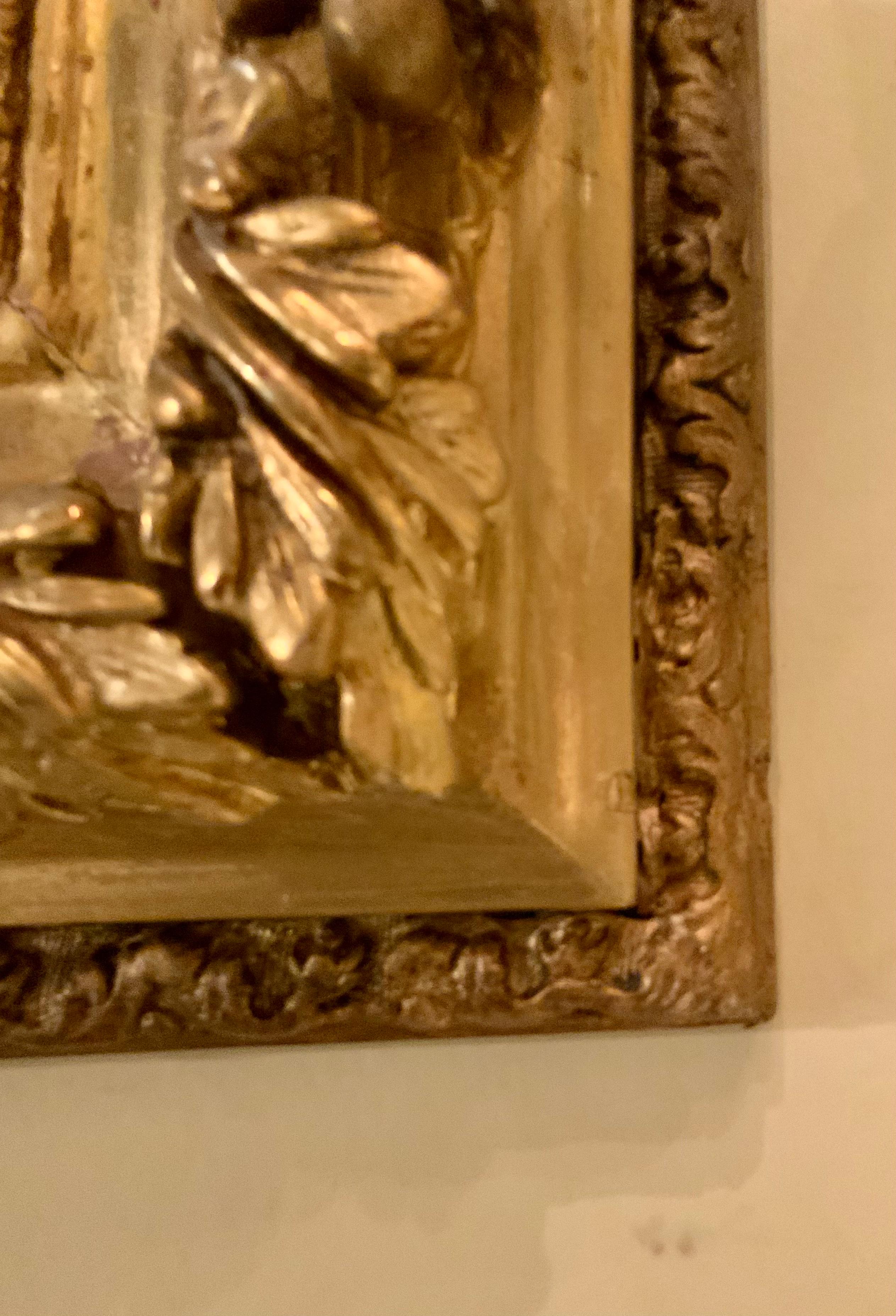 Französischer Vergoldungsspiegel 19. Jh. Louis XVI-Stil im Zustand „Hervorragend“ im Angebot in Houston, TX