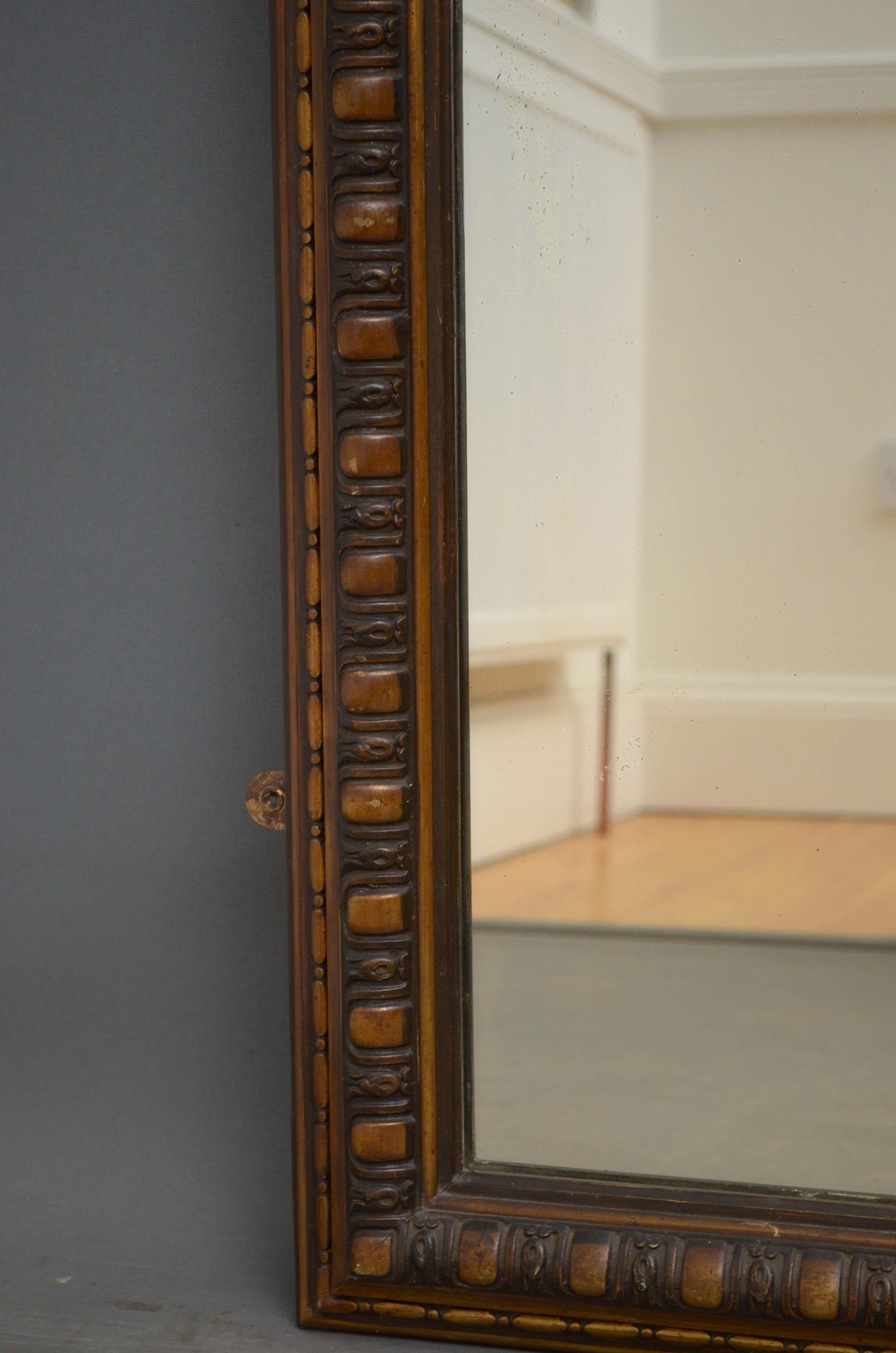 Victorian French Giltwood Mirror For Sale