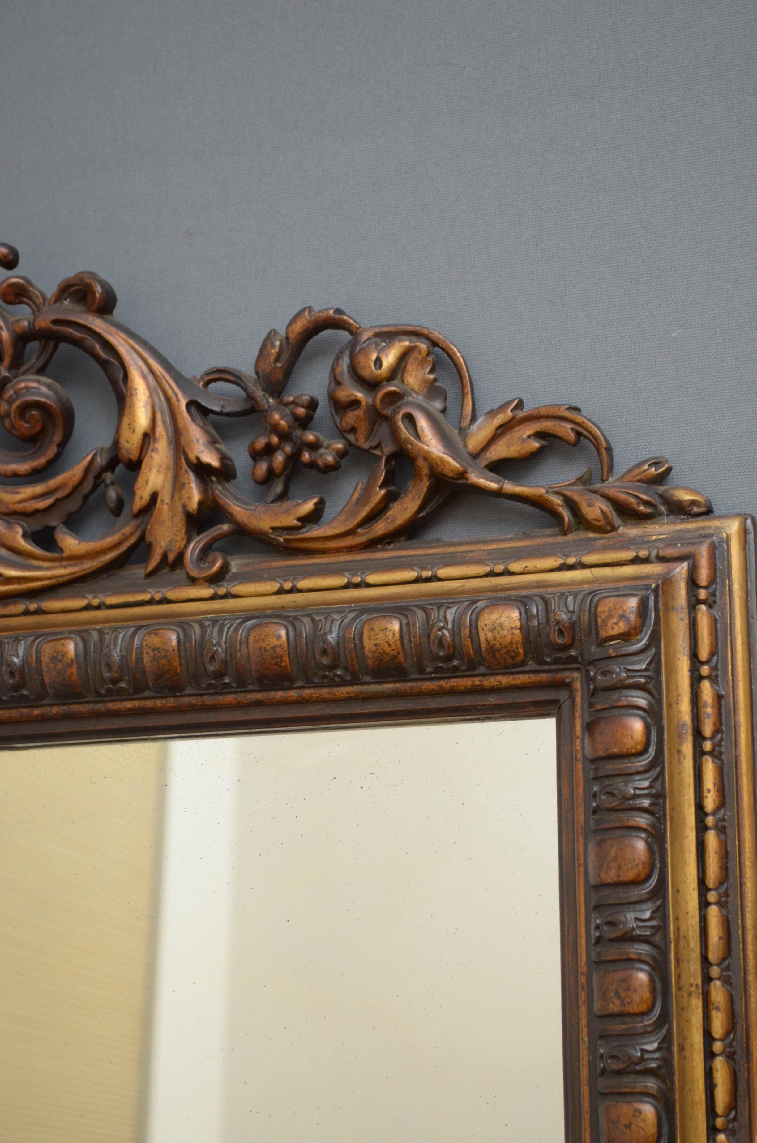 French Giltwood Mirror For Sale 2