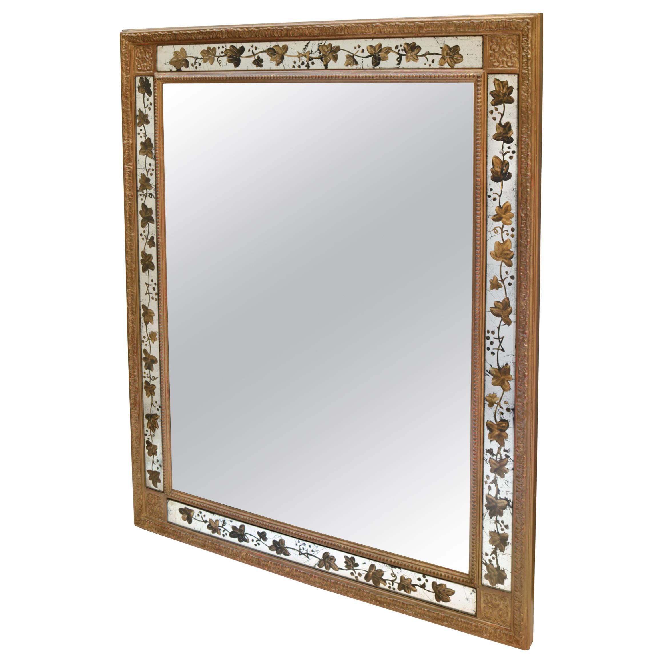 Miroir en bois doré français