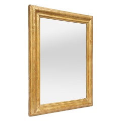 Miroir en bois doré d'époque Louis Philippe, vers 1850