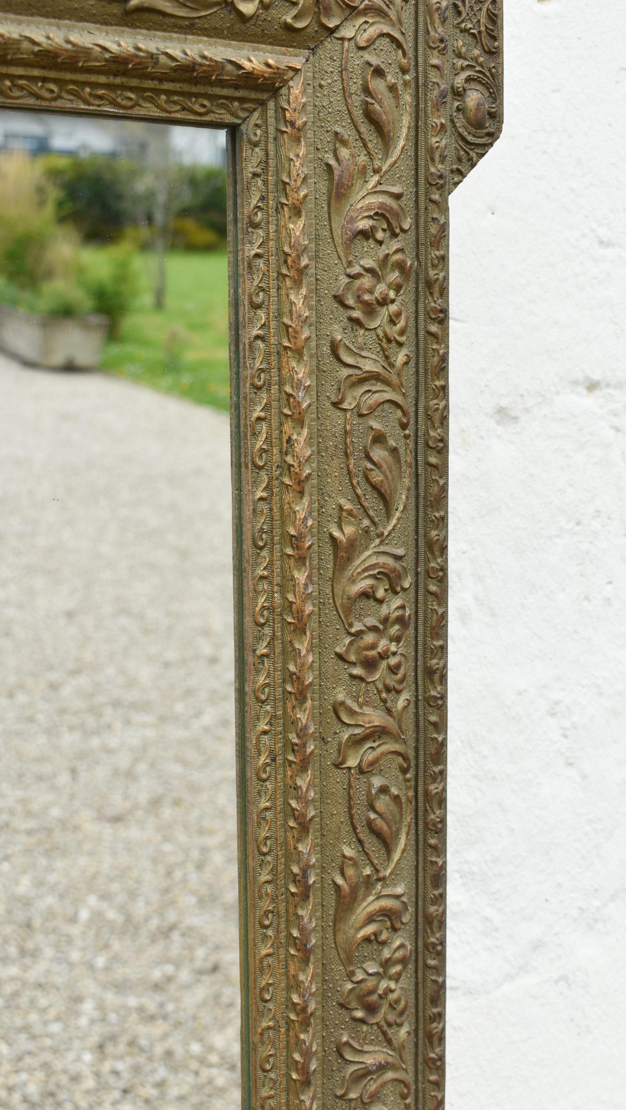 Specchio francese in legno dorato Napoleone III Secondo Impero in vendita 5