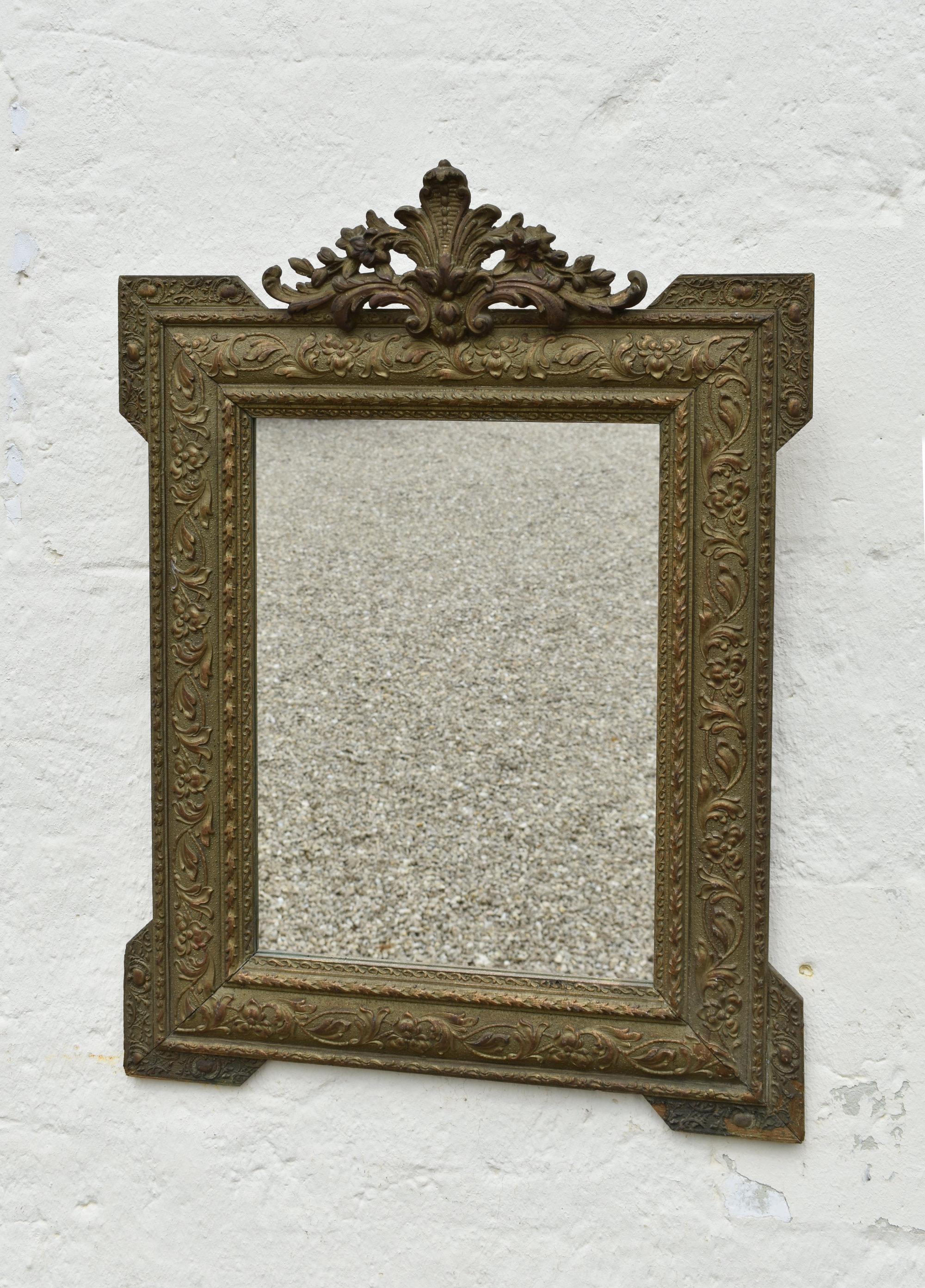 Dorato Specchio francese in legno dorato Napoleone III Secondo Impero in vendita