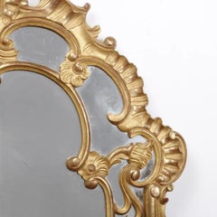 French Giltwood Mirror Rococo Style Mirror From Paris