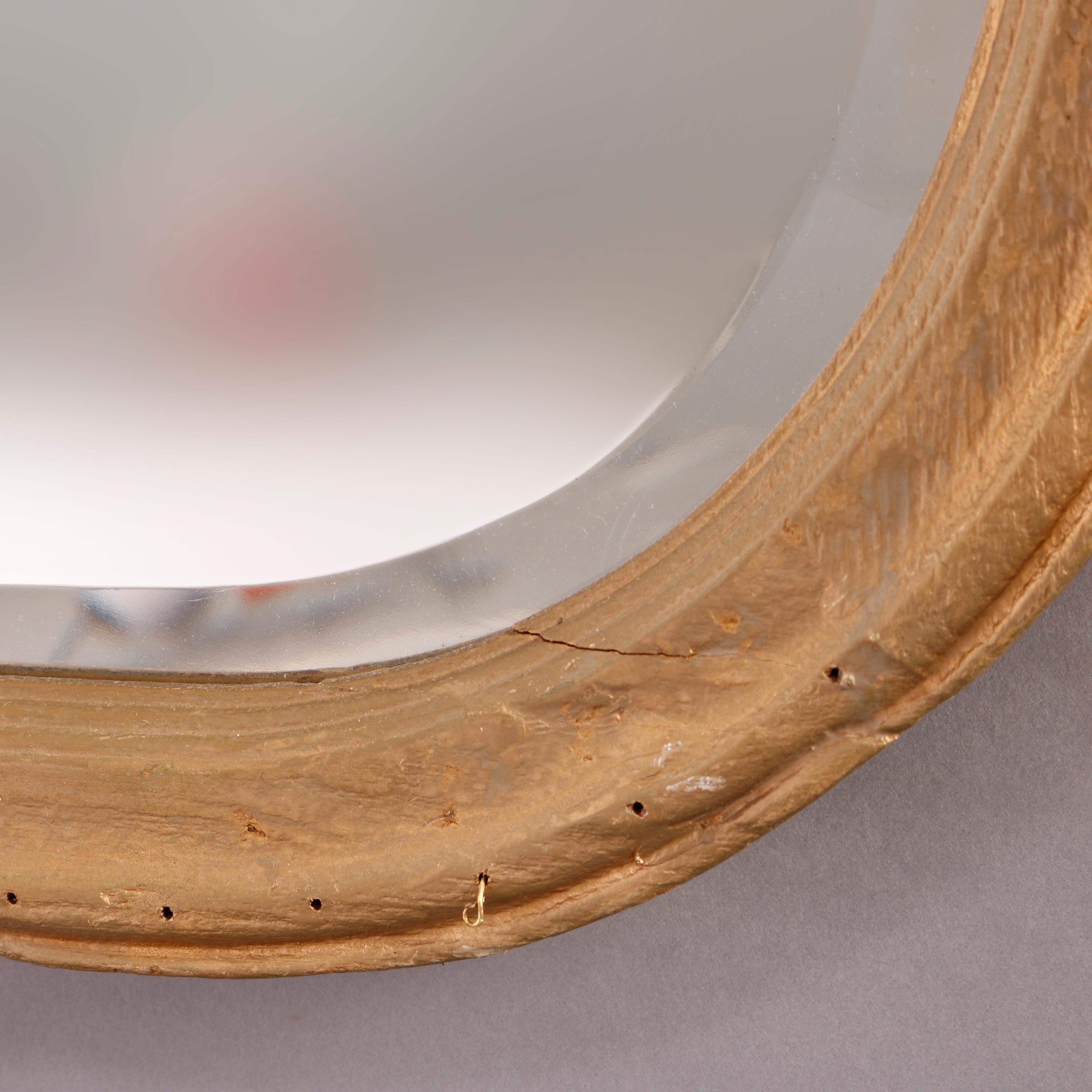 French Rococo Style Giltwood Shaped & Beveled Wall Mirror, 20th C 4