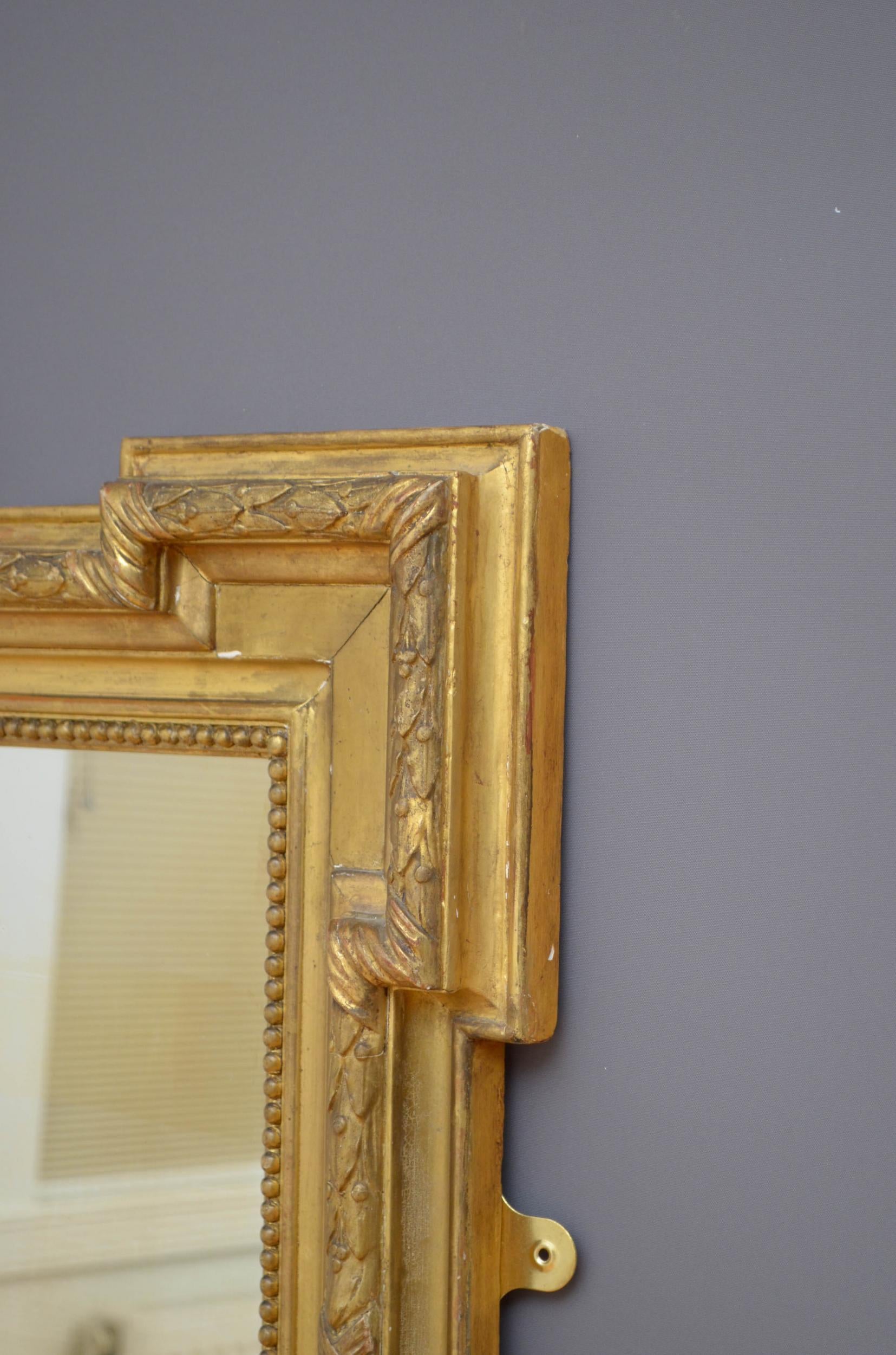 French Giltwood Wall Mirror 6