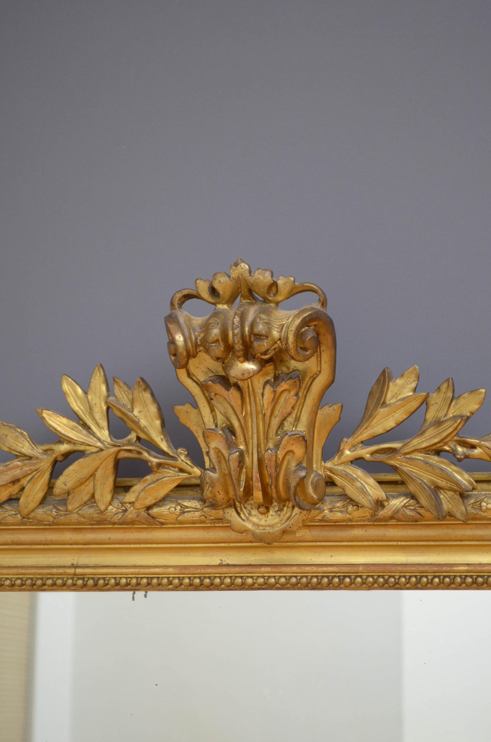 French Giltwood Wall Mirror 3