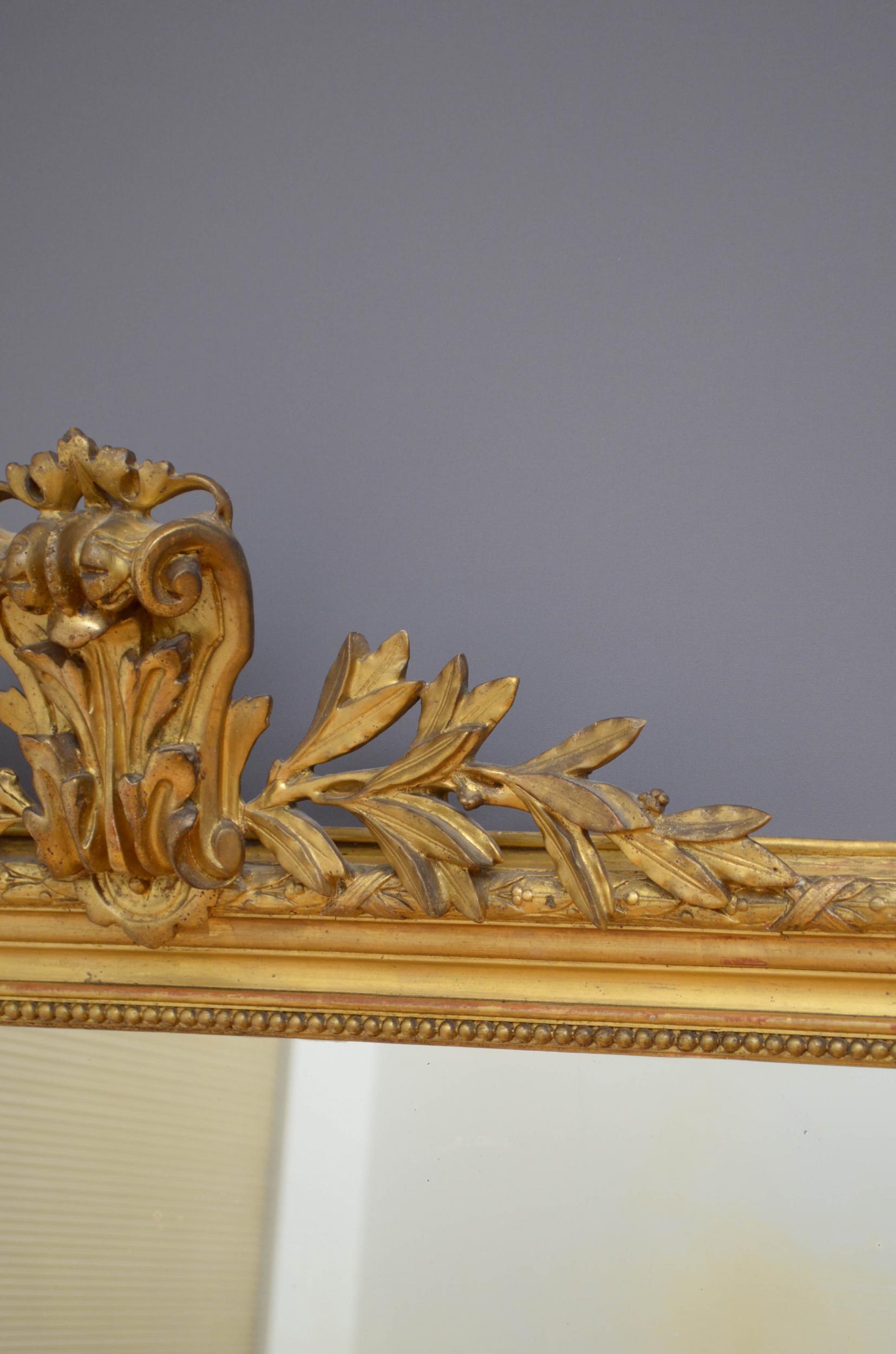 French Giltwood Wall Mirror 4