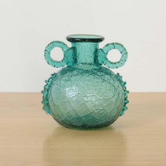 French Glass Amphora Vase