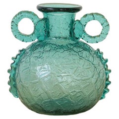 French Glass Amphora Vase