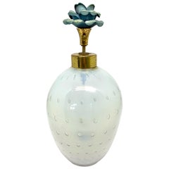 French Glass and Enamel Perfume Bottle 