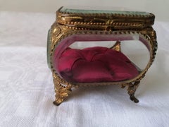 French Glass and Ormolu Wedding Casket, circa 1860