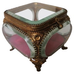 French Glass and Ormolu Wedding Casket, circa 1860