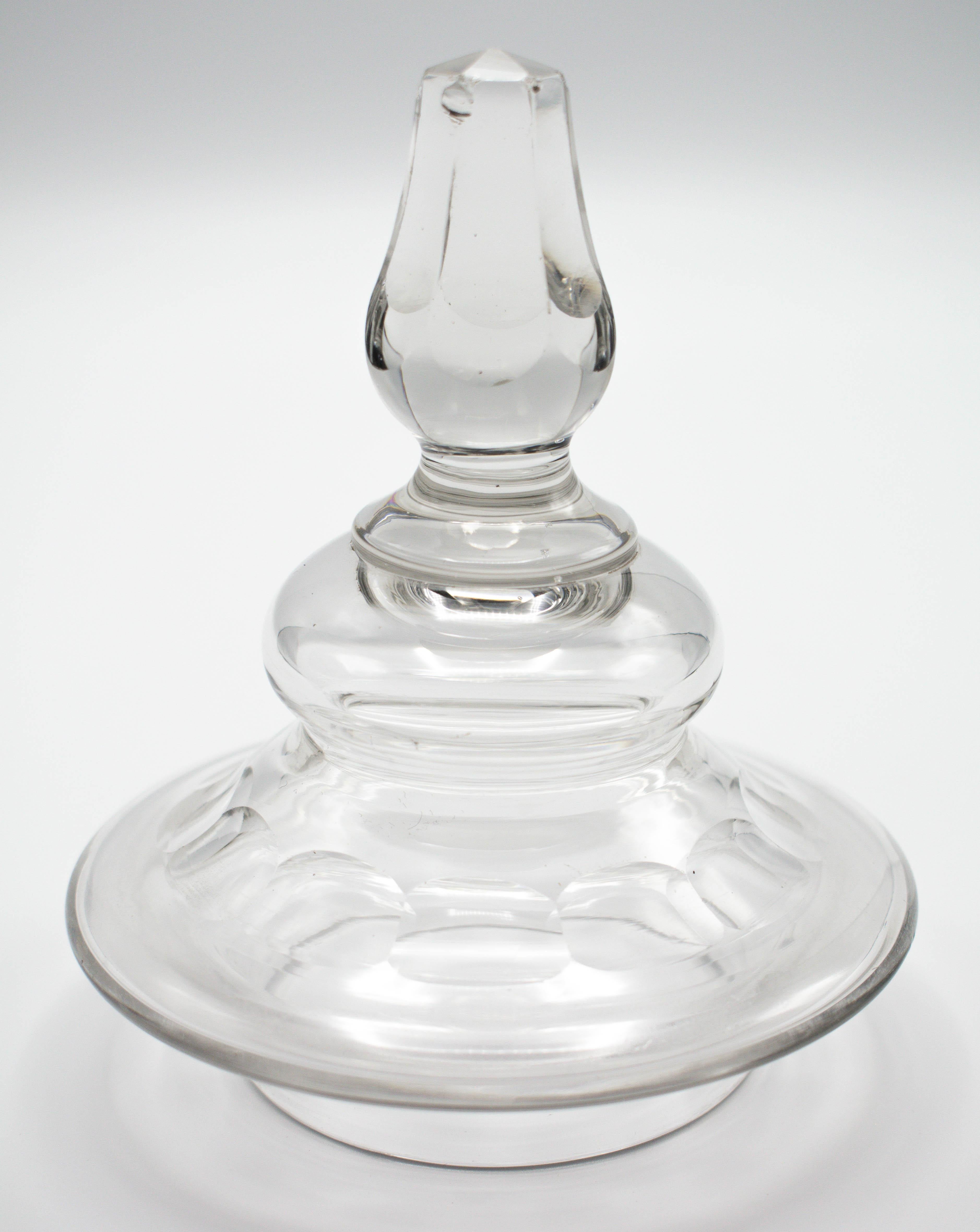 Blown Glass French Glass Apothecary Jars, a Pair For Sale