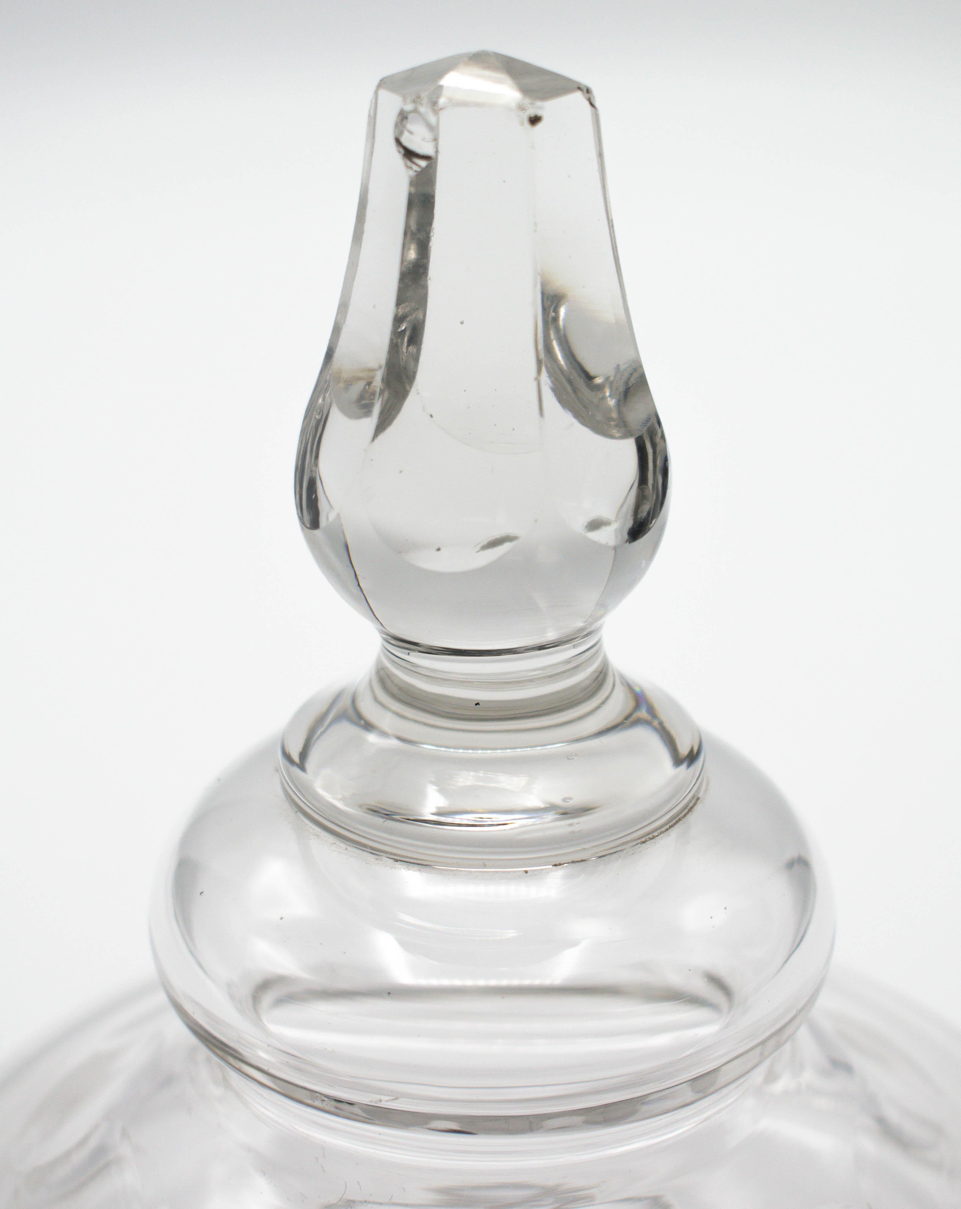 French Glass Apothecary Jars, a Pair For Sale 1