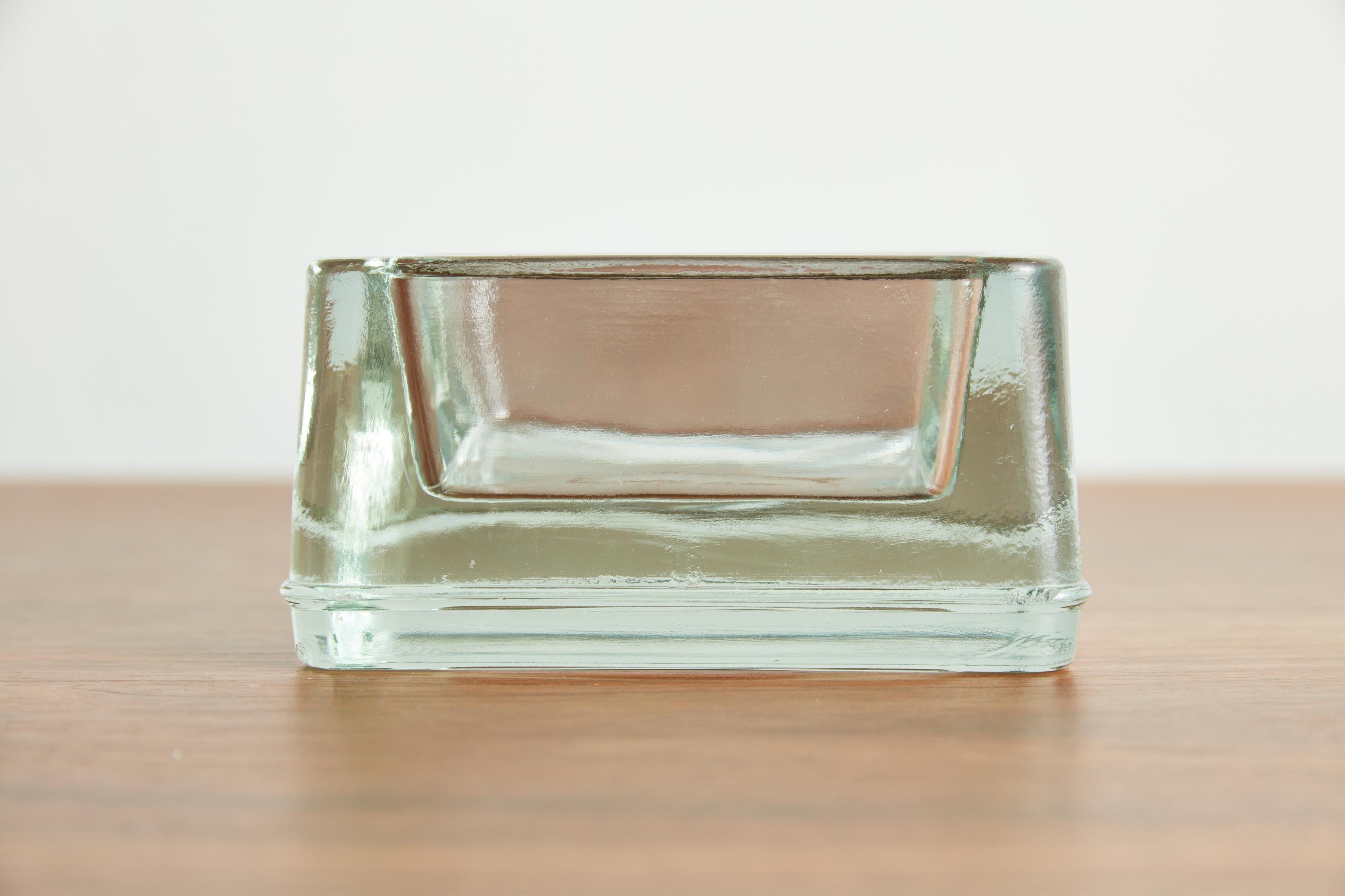 Mid-20th Century French Glass Ashtrays For Sale