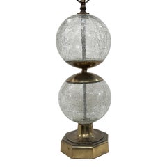French Glass Ball Lamp