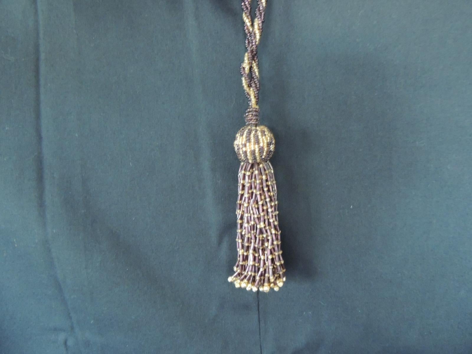 Art Deco French Glass Beads Decorative Tassel