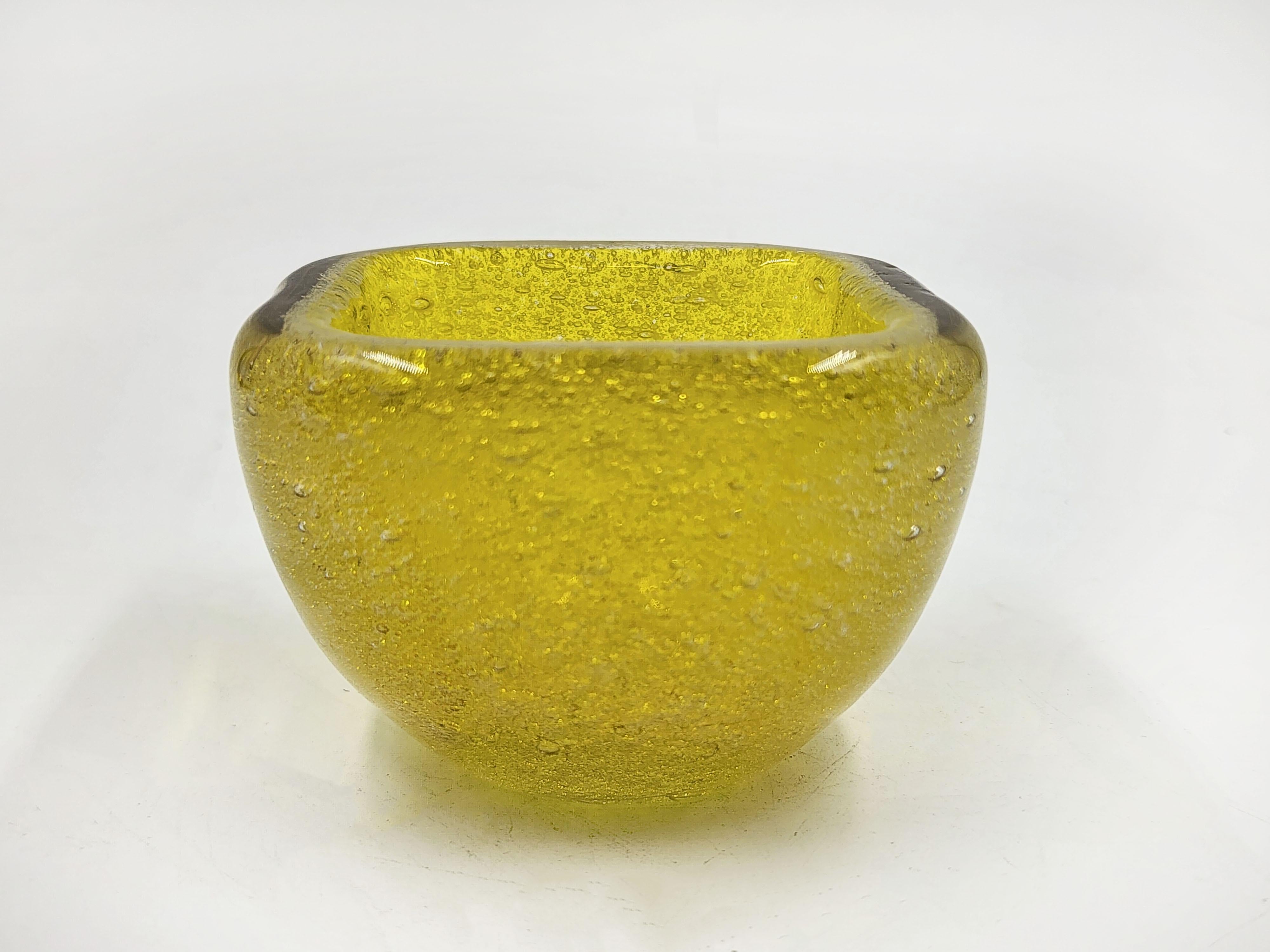 Mid-Century moderno Ciotola in vetro francese di Maurice Marinot in vendita